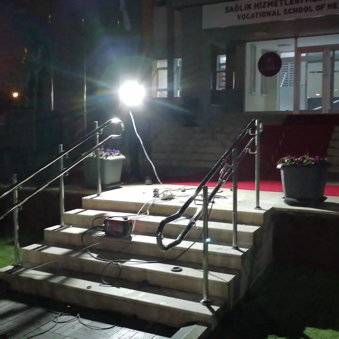 Atılım Üniversitesi merdiven ve rampa korkuluğu